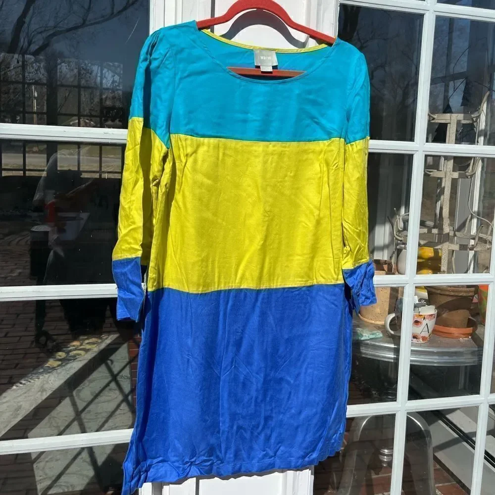 Anthropologie Maeve Colorblocked Dress